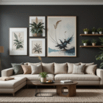 Living room wall decor.