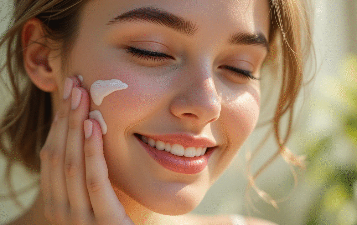 Summer skincare tip by a young girl.