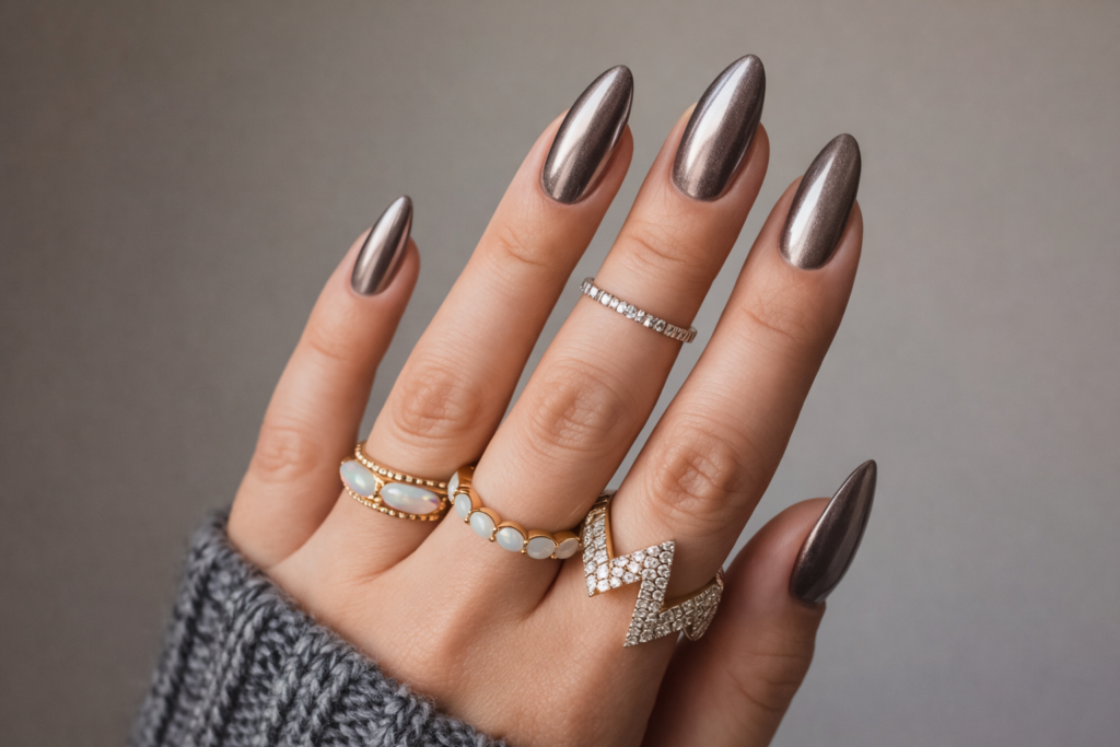 6 Innovative Almond Shaped Nails Designs for You 11 almond shaped nails